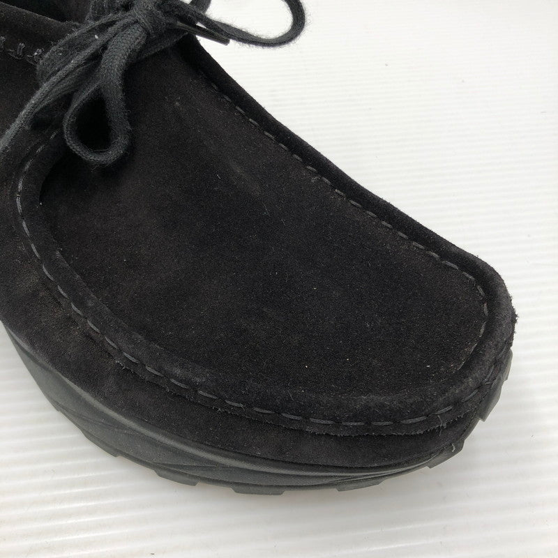 【中古品】【メンズ】 CLARKS クラークス WALLABEE EDEN 26179150 ワラビー エデン 靴 164-261006-ty-08-tag サイズ：UK10Ｇ/US11 カラー：ブラック 万代Net店