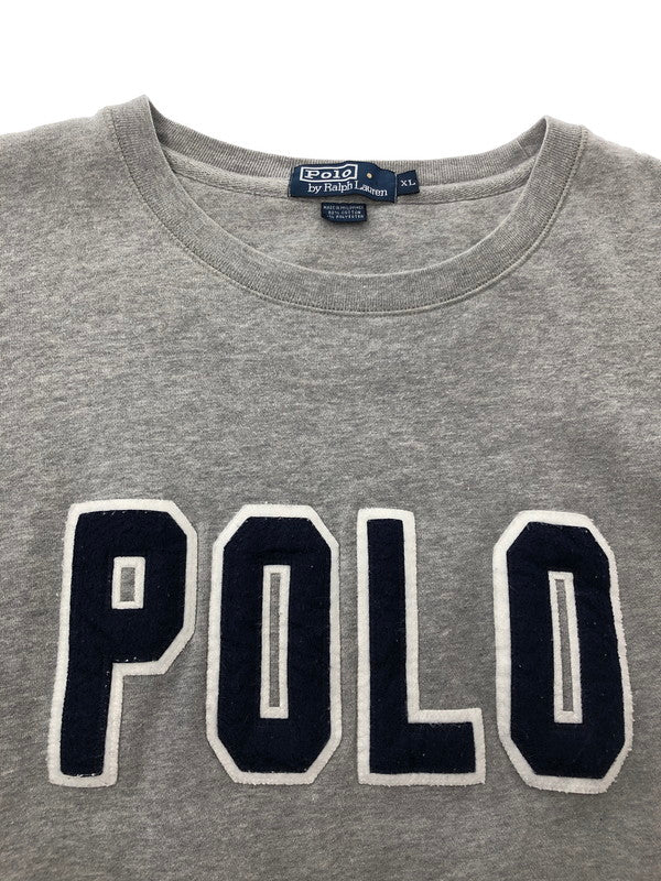 【中古品】【メンズ】 POLO RALPH LAUREN ポロ・ラルフローレン BIG LOGO WAPPEN SWEAT ビッグ ロゴ スウェット 146-261003-na-07-tagh サイズ：XL カラー：グレー 万代Net店