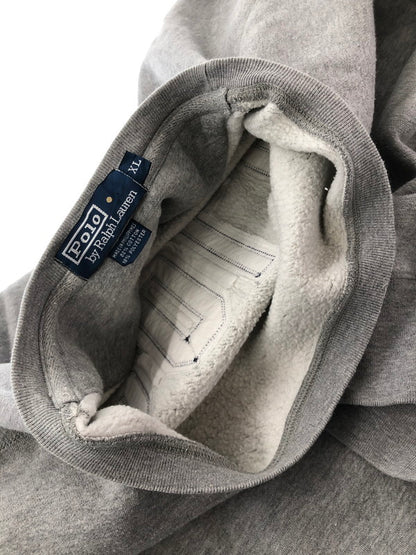 【中古品】【メンズ】 POLO RALPH LAUREN ポロ・ラルフローレン BIG LOGO WAPPEN SWEAT ビッグ ロゴ スウェット 146-261003-na-07-tagh サイズ：XL カラー：グレー 万代Net店