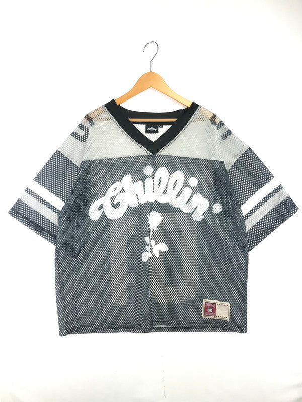 【中古品】【メンズ】 CHILLIN' チリン FOOTBALL MESH JERSEY フットボール メッシュ ジャージ 142-261009-ty-10-tagh サイズ：XL カラー：ホワイト/ブラック 万代Net店