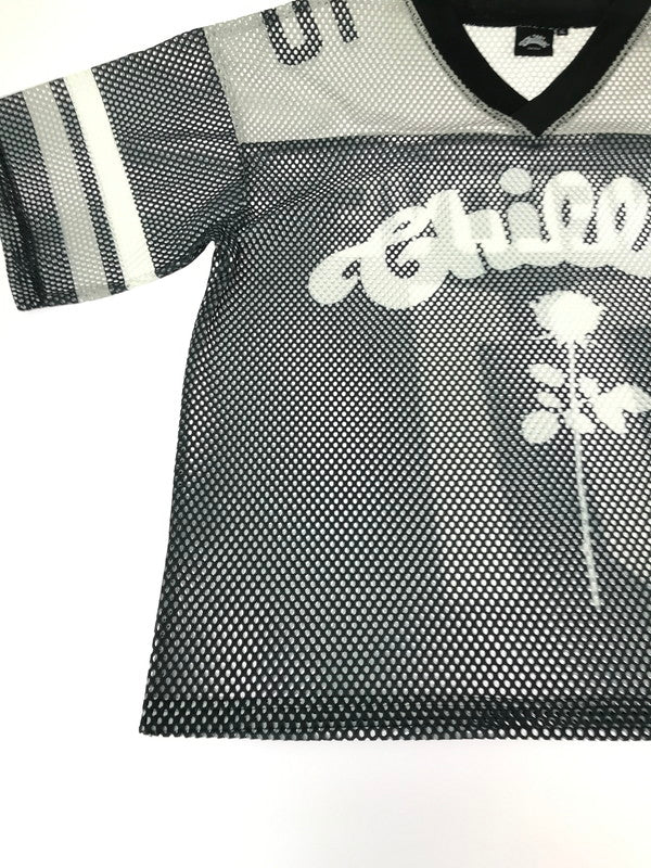【中古品】【メンズ】 CHILLIN' チリン FOOTBALL MESH JERSEY フットボール メッシュ ジャージ 142-261009-ty-10-tagh サイズ：XL カラー：ホワイト/ブラック 万代Net店