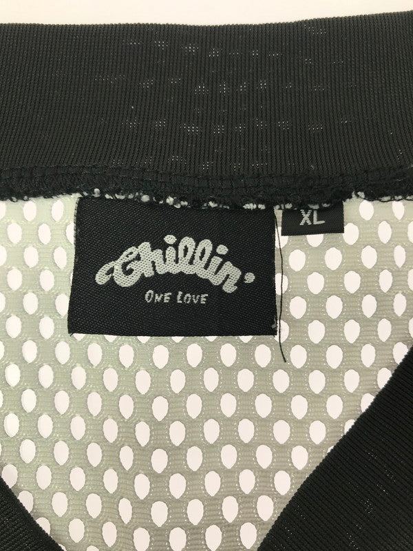 【中古品】【メンズ】 CHILLIN' チリン FOOTBALL MESH JERSEY フットボール メッシュ ジャージ 142-261009-ty-10-tagh サイズ：XL カラー：ホワイト/ブラック 万代Net店