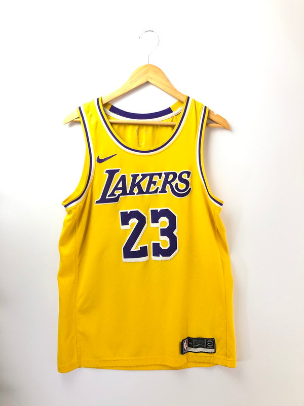 【中古品】【メンズ】 NIKE ナイキ LAKERS GAME SHIRT AA7099-741 レイカーズ ゲームシャツ 148-261003-na-01-tagh サイズ：L カラー：イエロー 万代Net店