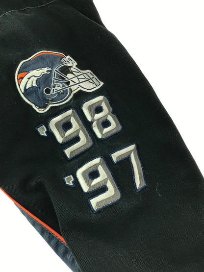 【現状渡し品】【メンズ】 NFL ナショナル・フットボール・リーグ BRONCOS RACING JACKET ブロンコス レーシング ジャケット アウター 146-261002-rt-09-tagh サイズ：XL カラー：ネイビー/BLACK 万代Net店