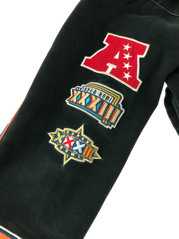 【現状渡し品】【メンズ】 NFL ナショナル・フットボール・リーグ BRONCOS RACING JACKET ブロンコス レーシング ジャケット アウター 146-261002-rt-09-tagh サイズ：XL カラー：ネイビー/BLACK 万代Net店