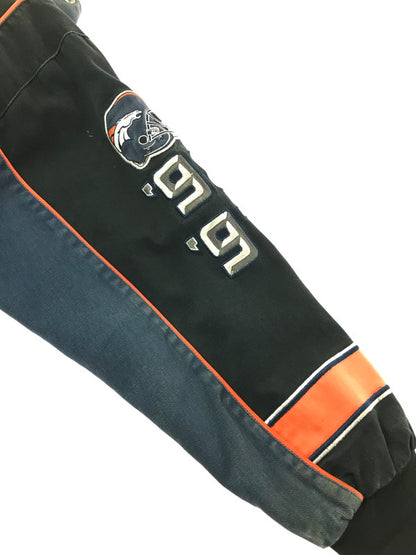 【現状渡し品】【メンズ】 NFL ナショナル・フットボール・リーグ BRONCOS RACING JACKET ブロンコス レーシング ジャケット アウター 146-261002-rt-09-tagh サイズ：XL カラー：ネイビー/BLACK 万代Net店