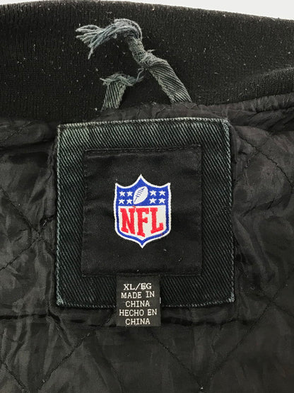 【現状渡し品】【メンズ】 NFL ナショナル・フットボール・リーグ BRONCOS RACING JACKET ブロンコス レーシング ジャケット アウター 146-261002-rt-09-tagh サイズ：XL カラー：ネイビー/BLACK 万代Net店