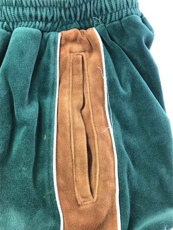 【現状渡し品】【メンズ】 KEBOZ ケボズ VELOUR TRACK PANTS ベロア トラック パンツ 153-261010-ty-19-tagh サイズ：L カラー：グリーン 万代Net店