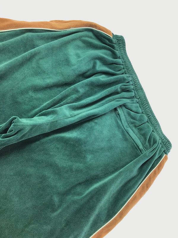 【現状渡し品】【メンズ】 KEBOZ ケボズ VELOUR TRACK PANTS ベロア トラック パンツ 153-261010-ty-19-tagh サイズ：L カラー：グリーン 万代Net店