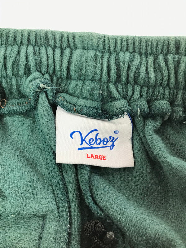 【現状渡し品】【メンズ】 KEBOZ ケボズ VELOUR TRACK PANTS ベロア トラック パンツ 153-261010-ty-19-tagh サイズ：L カラー：グリーン 万代Net店