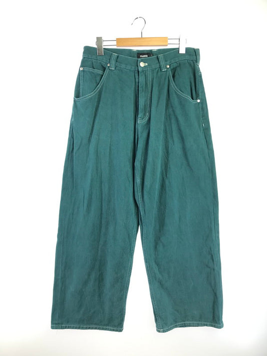 【中古品】【メンズ】 XLARGE エクストララージ CONTRAST STITCH WIDE PANTS 101212031019 コントラスト ステッチ ワイド パンツ 153-261010-ty-18-tagh サイズ：34 カラー：グリーン 万代Net店