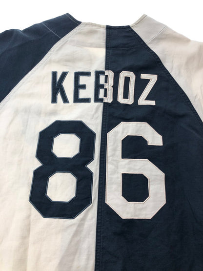 【中古品】【メンズ】 KEBOZ ケボズ ×FREAK'S STORE フリークスストア BASEBALL SHIRT 212-1025 ベースボールシャツ 半袖シャツ 142-261003-na-02-tagh サイズ：L カラー：ベージュ/ネイビー 万代Net店