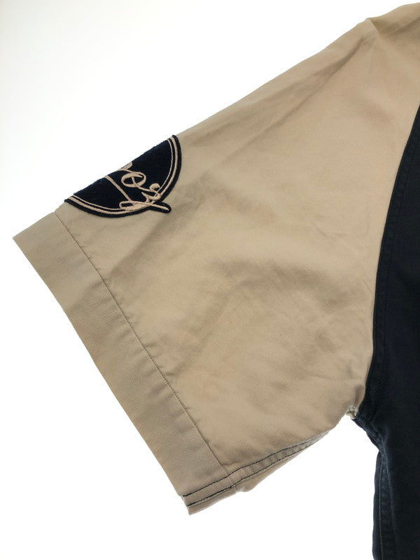 【中古品】【メンズ】 KEBOZ ケボズ ×FREAK'S STORE フリークスストア BASEBALL SHIRT 212-1025 ベースボールシャツ 半袖シャツ 142-261003-na-02-tagh サイズ：L カラー：ベージュ/ネイビー 万代Net店
