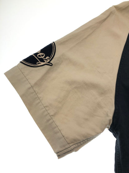 【中古品】【メンズ】 KEBOZ ケボズ ×FREAK'S STORE フリークスストア BASEBALL SHIRT 212-1025 ベースボールシャツ 半袖シャツ 142-261003-na-02-tagh サイズ：L カラー：ベージュ/ネイビー 万代Net店