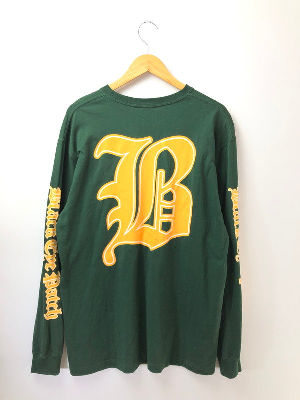 【現状渡し品】【メンズ】 BLACK EYE PATCH ブラックアイパッチ ALL CITY BLACK LETTER L/S TEE ロゴ Tシャツ 長袖Tシャツ 142-261003-na-04-tagh サイズ：XL カラー：グリーン 万代Net店