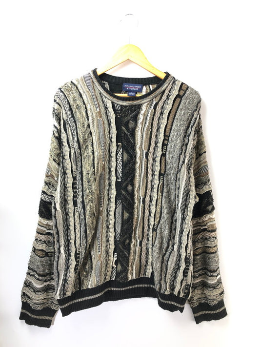 【中古品】【メンズ】 ROUNDTREE&YORKE ラウンドツリーアンドヨーク 3D KNIT SWEATER ニット セーター 146-261003-na-09-tagh サイズ：L カラー：マルチカラー 万代Net店