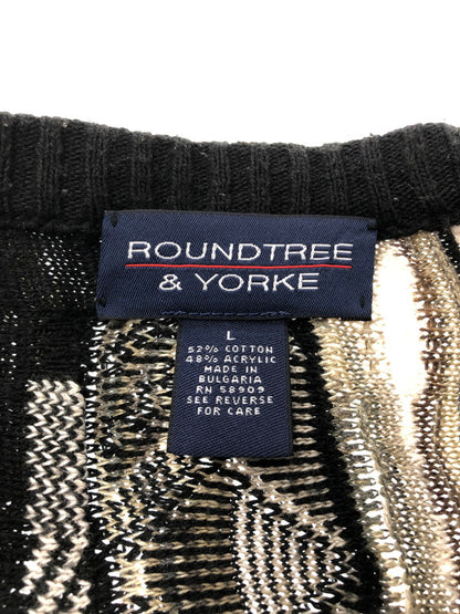 【中古品】【メンズ】 ROUNDTREE&YORKE ラウンドツリーアンドヨーク 3D KNIT SWEATER ニット セーター 146-261003-na-09-tagh サイズ：L カラー：マルチカラー 万代Net店