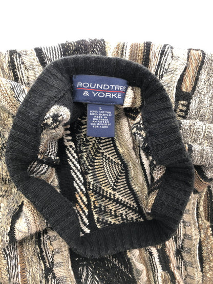【中古品】【メンズ】 ROUNDTREE&YORKE ラウンドツリーアンドヨーク 3D KNIT SWEATER ニット セーター 146-261003-na-09-tagh サイズ：L カラー：マルチカラー 万代Net店