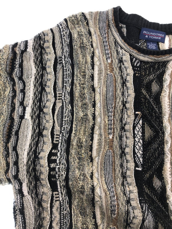 【中古品】【メンズ】 ROUNDTREE&YORKE ラウンドツリーアンドヨーク 3D KNIT SWEATER ニット セーター 146-261003-na-09-tagh サイズ：L カラー：マルチカラー 万代Net店