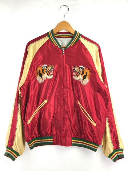 【中古品】【メンズ】 TAILOR 東洋 テーラー東洋 MID 1950's EAGLE×BLUE TIGER ACETATE SOUVENIR JACKET TT15790 スーベニア ジャケット ライトアウター 145-261002-rt-08-tagh サイズ：L カラー：レッド/ブルー 万代Net店