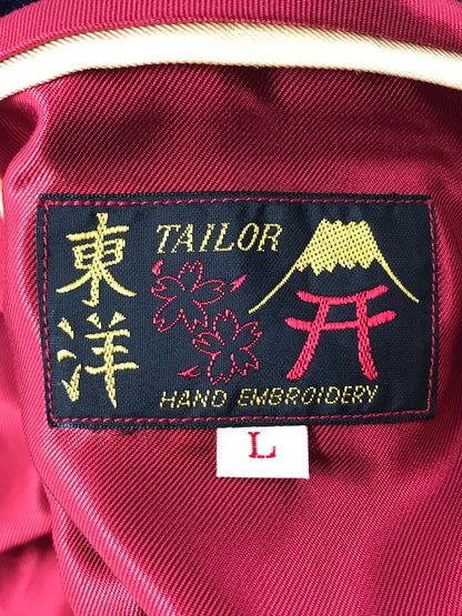 【中古品】【メンズ】 TAILOR 東洋 テーラー東洋 MID 1950's EAGLE×BLUE TIGER ACETATE SOUVENIR JACKET TT15790 スーベニア ジャケット ライトアウター 145-261002-rt-08-tagh サイズ：L カラー：レッド/ブルー 万代Net店