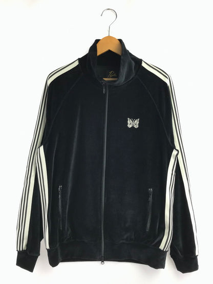 【中古品】【メンズ】 NEEDLES ニードルス VELOUR TRACK JACKET BLACK OT1610 LHP別注 ベロア TRACK ジャケット ライトアウター 140-261002-rt-04-tagh サイズ：M カラー：ブラック 万代Net店