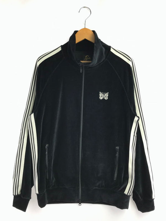 【中古品】【メンズ】 NEEDLES ニードルス VELOUR TRACK JACKET BLACK OT1610 LHP別注 ベロア TRACK ジャケット ライトアウター 140-261002-rt-04-tagh サイズ：M カラー：ブラック 万代Net店