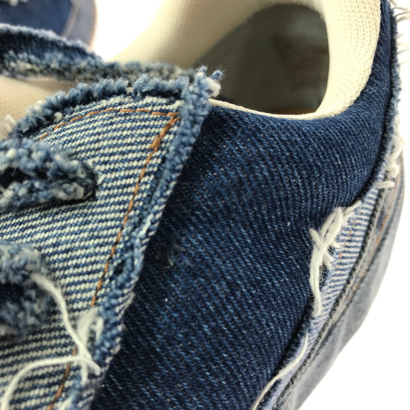 【中古品】【メンズ】 LOEWE ロエベ DECONSTRUCTED DENIM SNEAKERS イタリア製 デコンストラクテッド デニム スニーカー 靴 183-261003-na-17-tagh サイズ：42 カラー：インディゴ 万代Net店