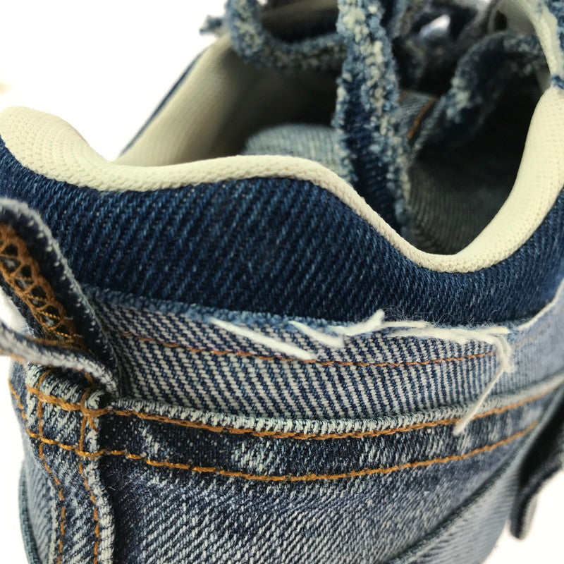 【中古品】【メンズ】 LOEWE ロエベ DECONSTRUCTED DENIM SNEAKERS イタリア製 デコンストラクテッド デニム スニーカー 靴 183-261003-na-17-tagh サイズ：42 カラー：インディゴ 万代Net店