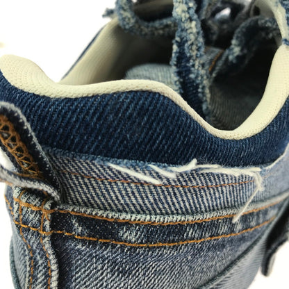 【中古品】【メンズ】 LOEWE ロエベ DECONSTRUCTED DENIM SNEAKERS イタリア製 デコンストラクテッド デニム スニーカー 靴 183-261003-na-17-tagh サイズ：42 カラー：インディゴ 万代Net店