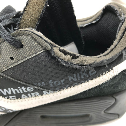 【中古品】【メンズ】 NIKE ナイキ×OFF-WHITE オフホワイト AIR MAX 90 AA7293-001 エアマックス 90 スニーカー 靴 160-261005-na-44-tagh サイズ：27cm US 9 カラー：BLACK/BLACK-CONE-WHITE 万代Net店