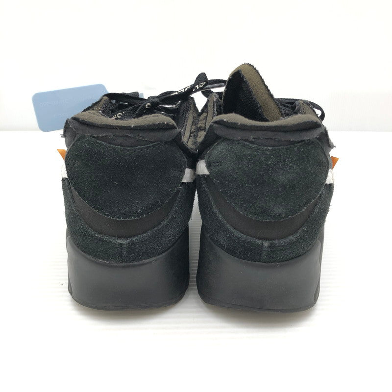 【中古品】【メンズ】 NIKE ナイキ×OFF-WHITE オフホワイト AIR MAX 90 AA7293-001 エアマックス 90 スニーカー 靴 160-261005-na-44-tagh サイズ：27cm US 9 カラー：BLACK/BLACK-CONE-WHITE 万代Net店