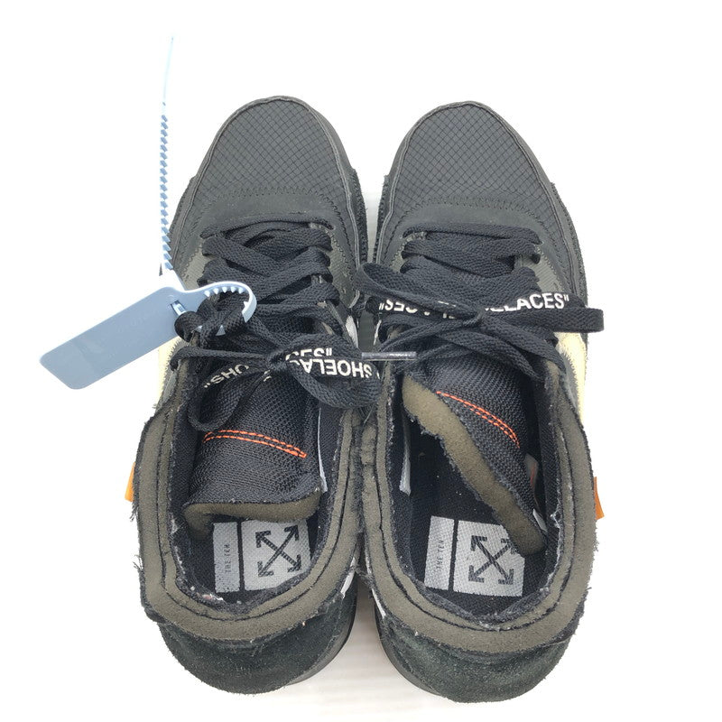 【中古品】【メンズ】 NIKE ナイキ×OFF-WHITE オフホワイト AIR MAX 90 AA7293-001 エアマックス 90 スニーカー 靴 160-261005-na-44-tagh サイズ：27cm US 9 カラー：BLACK/BLACK-CONE-WHITE 万代Net店