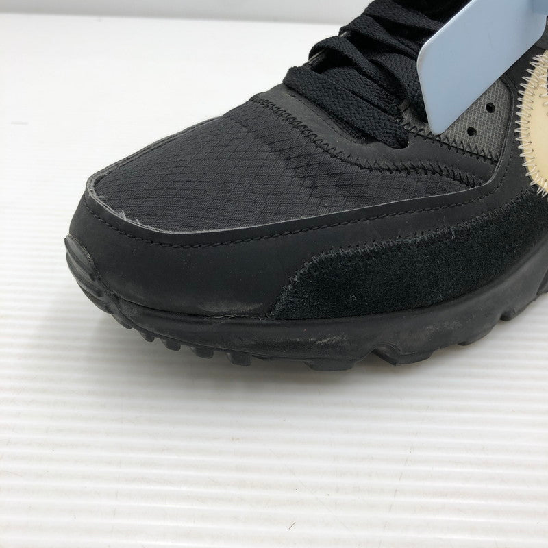 【中古品】【メンズ】 NIKE ナイキ×OFF-WHITE オフホワイト AIR MAX 90 AA7293-001 エアマックス 90 スニーカー 靴 160-261005-na-44-tagh サイズ：27cm US 9 カラー：BLACK/BLACK-CONE-WHITE 万代Net店