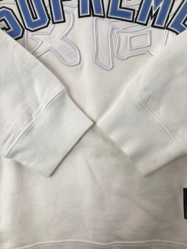 【中古品】【メンズ】 SUPREME シュプリーム 20SS KANJI LOGO CREWNECK 漢字 ロゴ クルーネック スウェット 149-261006-na-03-tagh サイズ：M カラー：ホワイト 万代Net店
