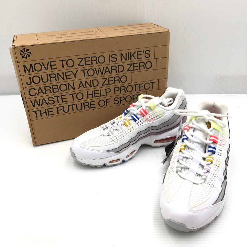 【中古品】【メンズ】 NIKE ナイキ WMNS AIR MAX 95 DH5722-100 ウィメンズ エアマックス 95 スニーカー 靴 160-261005-na-55-tagh サイズ：27.5cm US 10.5 カラー：WHITE/CRIMSON BLISS-PLUM FOG 万代Net店