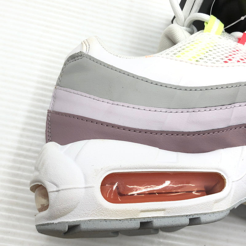 【中古品】【メンズ】 NIKE ナイキ WMNS AIR MAX 95 DH5722-100 ウィメンズ エアマックス 95 スニーカー 靴 160-261005-na-55-tagh サイズ：27.5cm US 10.5 カラー：WHITE/CRIMSON BLISS-PLUM FOG 万代Net店