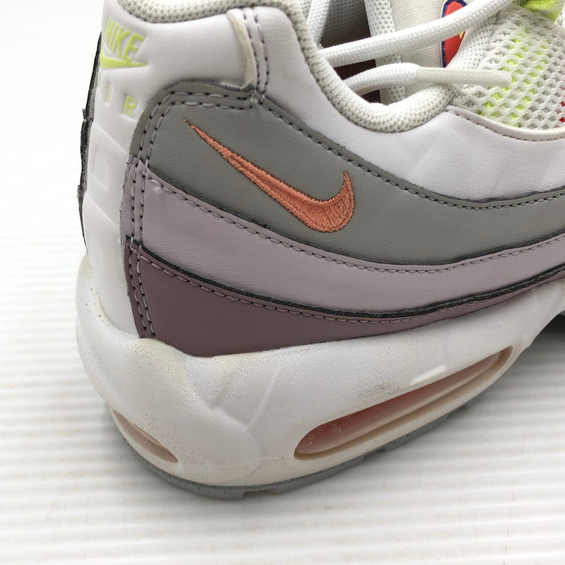 【中古品】【メンズ】 NIKE ナイキ WMNS AIR MAX 95 DH5722-100 ウィメンズ エアマックス 95 スニーカー 靴 160-261005-na-55-tagh サイズ：27.5cm US 10.5 カラー：WHITE/CRIMSON BLISS-PLUM FOG 万代Net店