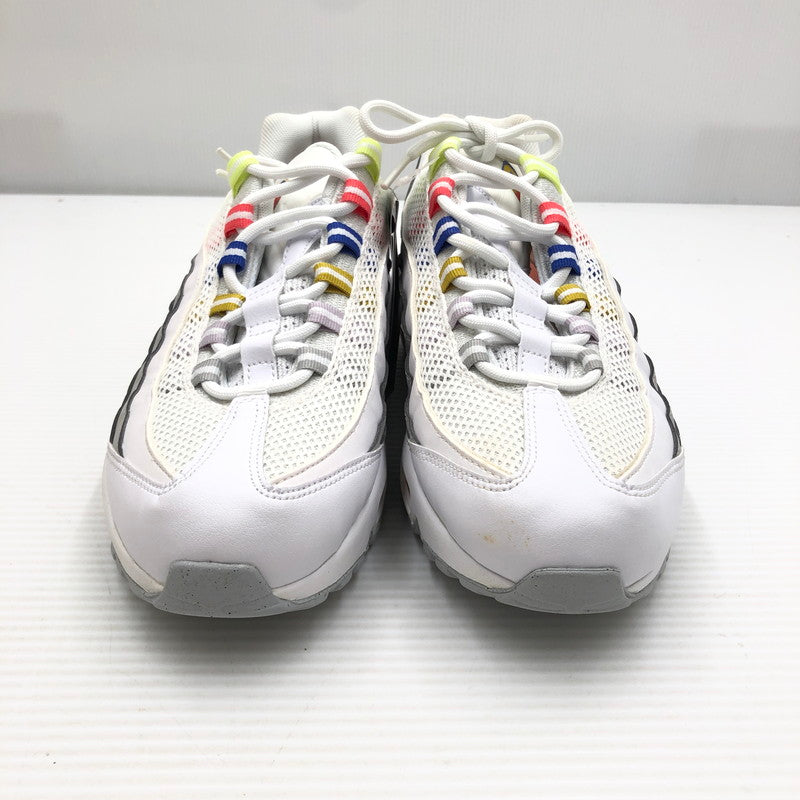 【中古品】【メンズ】 NIKE ナイキ WMNS AIR MAX 95 DH5722-100 ウィメンズ エアマックス 95 スニーカー 靴 160-261005-na-55-tagh サイズ：27.5cm US 10.5 カラー：WHITE/CRIMSON BLISS-PLUM FOG 万代Net店