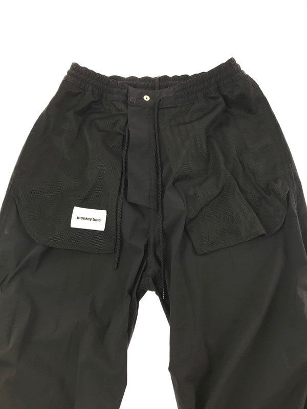 【中古品】【メンズ】 MONKEY TIME モンキータイム NYLON PANTS 8314-173-1925 ナイロン パンツ ボトムス 158-261012-na-06-tagh サイズ：S カラー：ブラック 万代Net店