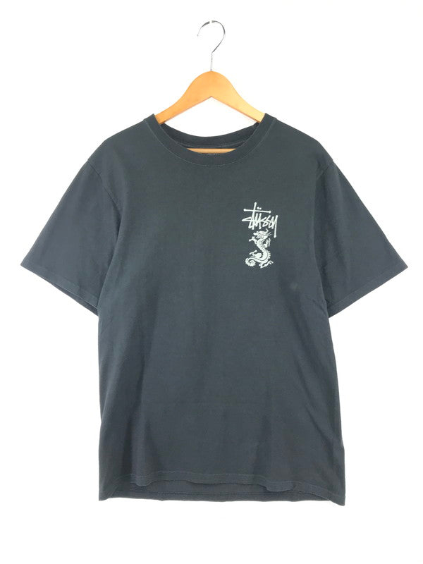 【中古品】【メンズ】 STUSSY ステューシー DOUBLE DRAGON PIGMENT DYED S/S TEE 1905113 ダブル ドラゴン ピグメント ダイド S/S Ｔシャツ 142-261009-ty-16-tagh サイズ：S カラー：ブラック 万代Net店