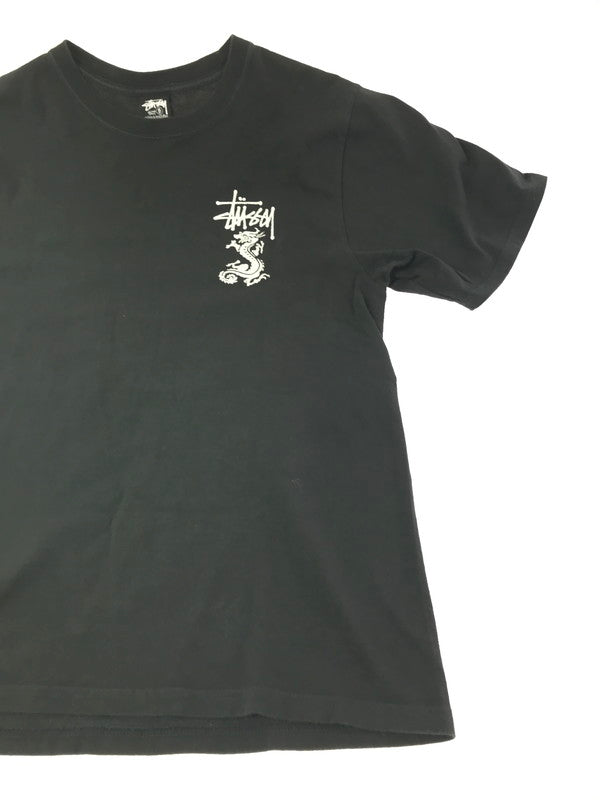 【中古品】【メンズ】 STUSSY ステューシー DOUBLE DRAGON PIGMENT DYED S/S TEE 1905113 ダブル ドラゴン ピグメント ダイド S/S Ｔシャツ 142-261009-ty-16-tagh サイズ：S カラー：ブラック 万代Net店