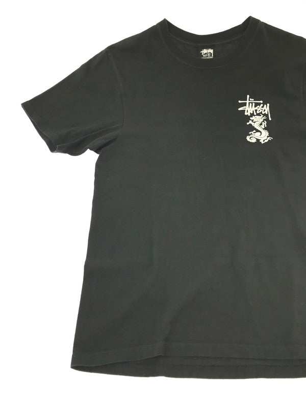 【中古品】【メンズ】 STUSSY ステューシー DOUBLE DRAGON PIGMENT DYED S/S TEE 1905113 ダブル ドラゴン ピグメント ダイド S/S Ｔシャツ 142-261009-ty-16-tagh サイズ：S カラー：ブラック 万代Net店
