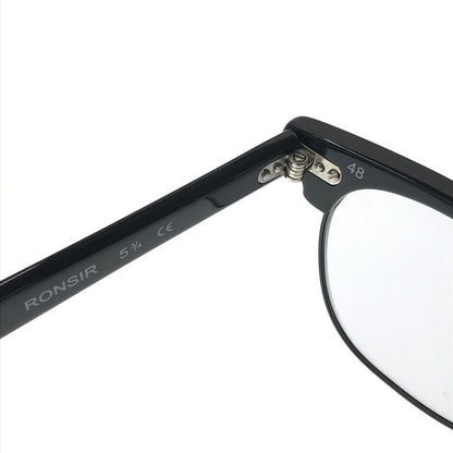 【中古品】【メンズ】 SHURON シュロン RONSIR ロンサー 眼鏡 アイウェア アクセサリー 203-261007-na-05-tagh サイズ：48□22 カラー：ブラック 万代Net店