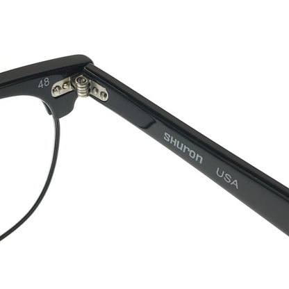 【中古品】【メンズ】 SHURON シュロン RONSIR ロンサー 眼鏡 アイウェア アクセサリー 203-261007-na-05-tagh サイズ：48□22 カラー：ブラック 万代Net店