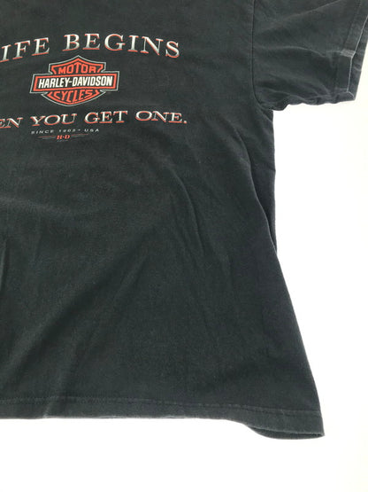 【中古品】【メンズ】 HARLEY DAVIDSON ハーレーダビッドソン 00'S ARKANSAS S/S TEE USA製 2000年代 アーカンソー S/S Ｔシャツ 146-261009-ty-18-tagh サイズ：XL カラー：ブラック 万代Net店