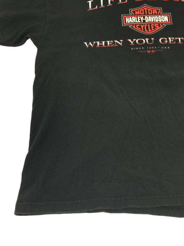 【中古品】【メンズ】 HARLEY DAVIDSON ハーレーダビッドソン 00'S ARKANSAS S/S TEE USA製 2000年代 アーカンソー S/S Ｔシャツ 146-261009-ty-18-tagh サイズ：XL カラー：ブラック 万代Net店