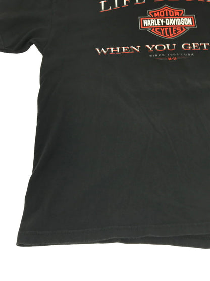 【中古品】【メンズ】 HARLEY DAVIDSON ハーレーダビッドソン 00'S ARKANSAS S/S TEE USA製 2000年代 アーカンソー S/S Ｔシャツ 146-261009-ty-18-tagh サイズ：XL カラー：ブラック 万代Net店
