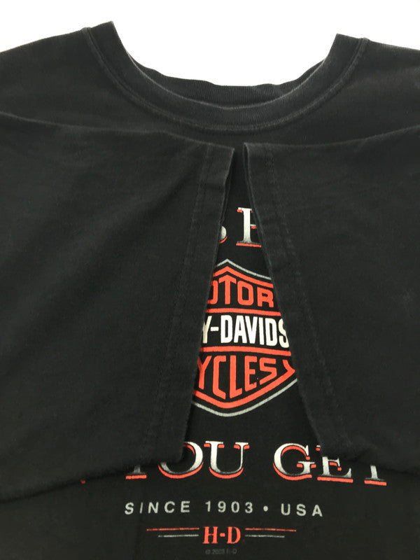 【中古品】【メンズ】 HARLEY DAVIDSON ハーレーダビッドソン 00'S ARKANSAS S/S TEE USA製 2000年代 アーカンソー S/S Ｔシャツ 146-261009-ty-18-tagh サイズ：XL カラー：ブラック 万代Net店