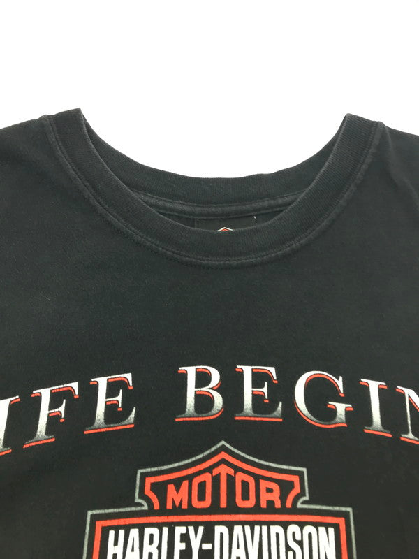 【中古品】【メンズ】 HARLEY DAVIDSON ハーレーダビッドソン 00'S ARKANSAS S/S TEE USA製 2000年代 アーカンソー S/S Ｔシャツ 146-261009-ty-18-tagh サイズ：XL カラー：ブラック 万代Net店